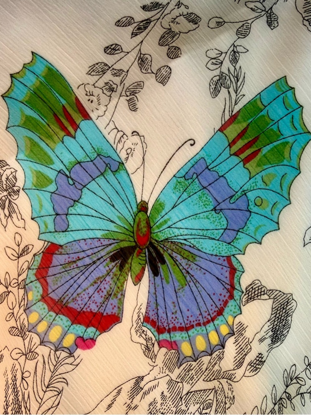 Vintage Strapless Tube Y2K Bisou Bisou Butterfly Dress Medium 🦋